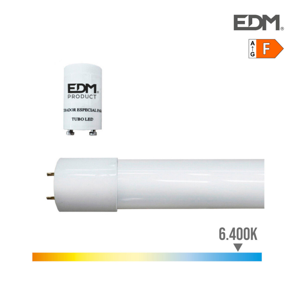 EDM LED-valgustoru F 18 W T8 2000 Lm Ø 2,6x120cm (6500 K)