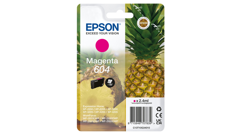 Epson tindikassett Epson 604 magenta T10G3