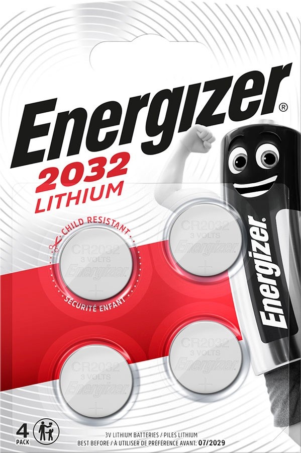 Energizer patarei SPECIALTY CR2032 3V BATTERIES 4tk