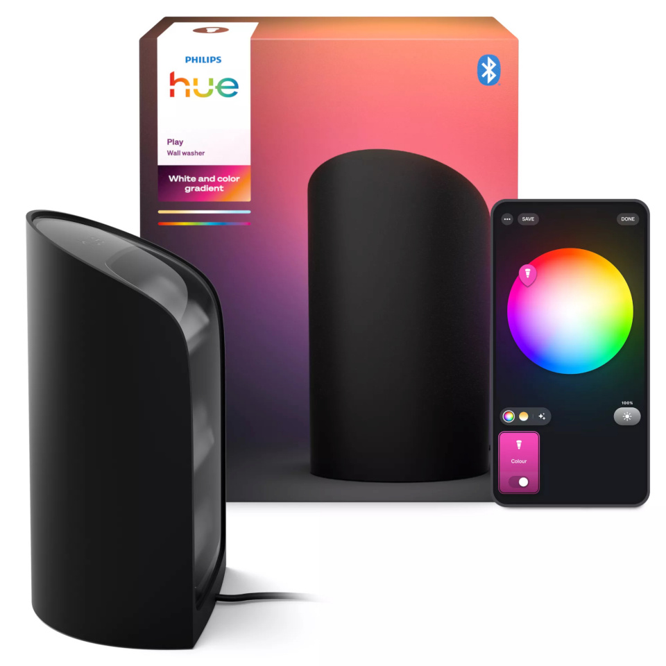 Philips Hue Play Wall Washer,must, EU/UK, 2000-6500 Hue valge Colour Ambiance