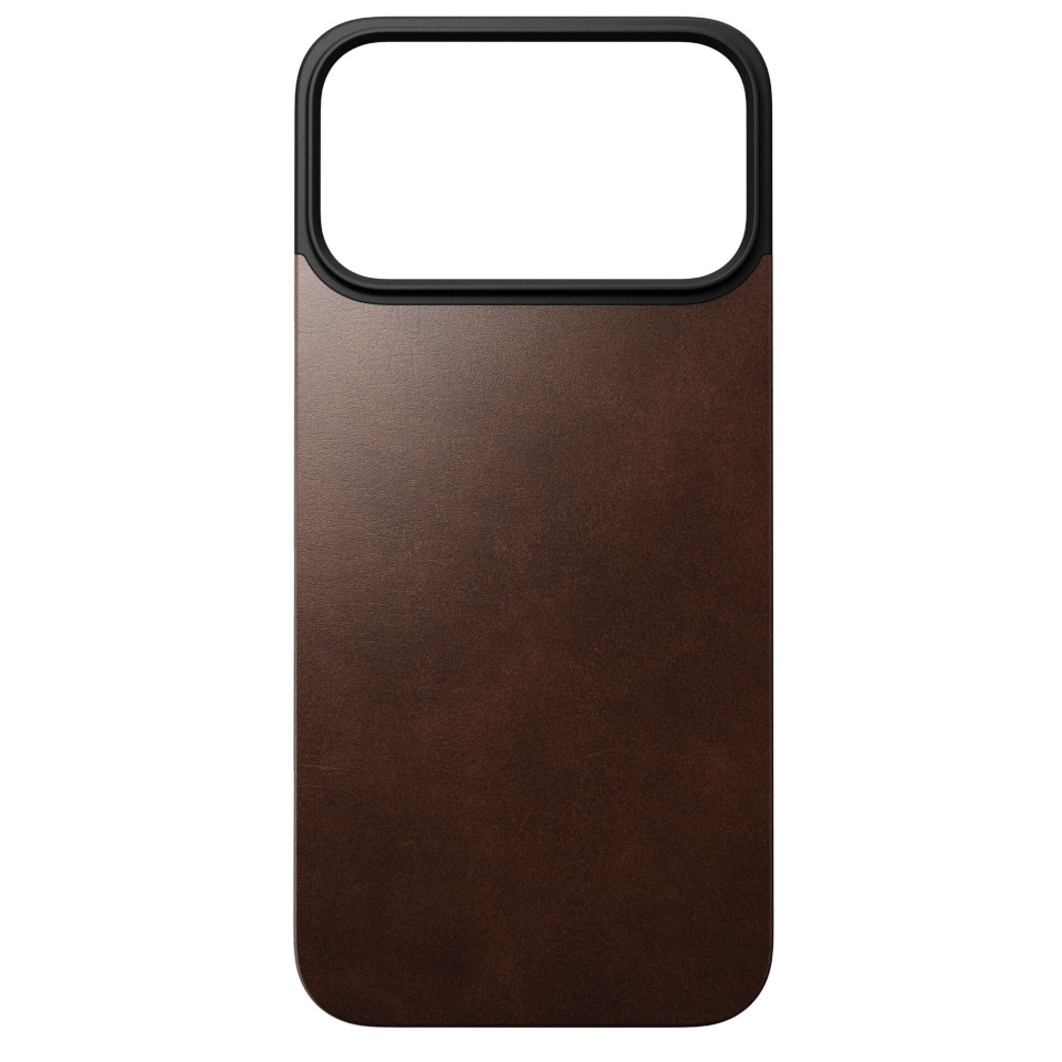 Nomad kaitsekest Magn. Leather Back MagSafe iPhone 17 Pro Max Rustic pruun H