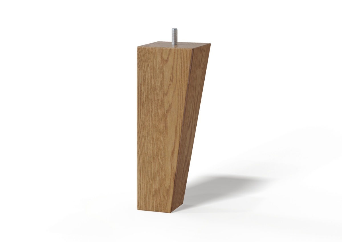 Sleepwell viltused puitjalad keermega, õlitatud tamm, kõrgusega 18cm (BLUE, RED ja BLACK sarjale), 4tk