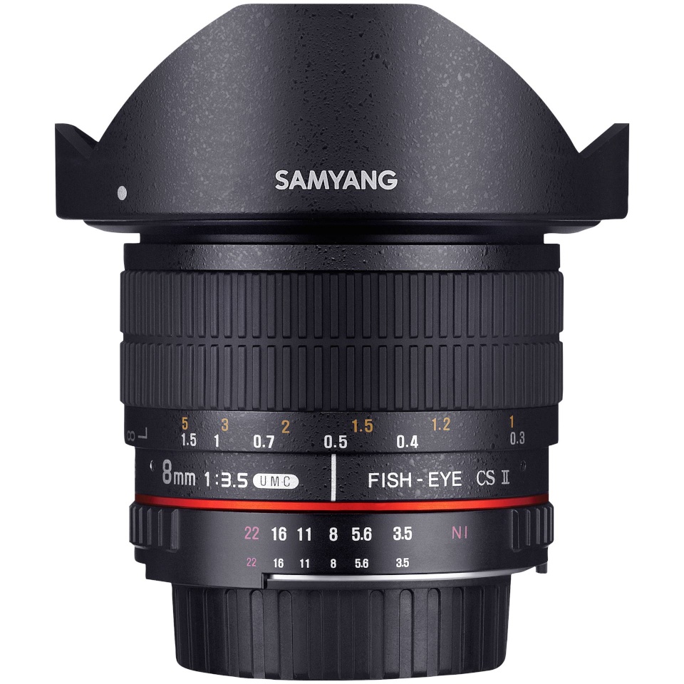Samyang objektiiv MF 8mm F3.5 Fish-Eye II APS-C Canon EF