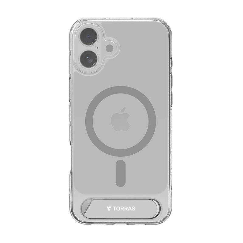 Torras kaitsekest Pstand Series Case for iPhone 16 (Transparent)