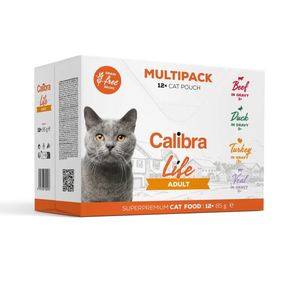 Calibra kassitoit Cat Life Adult, 12x85g