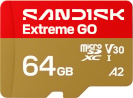 SanDisk mälukaart 64GB Extreme GO UHS-I U3 V30 microSDXC