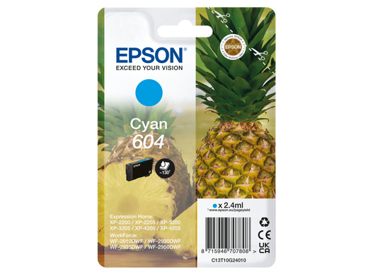 Epson tindikassett Epson 604 tsüaan T10G2