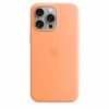 Apple kaitsekest Silicone Case with MagSafe for iPhone 15 Pro Max Orange Sorbet, oranž