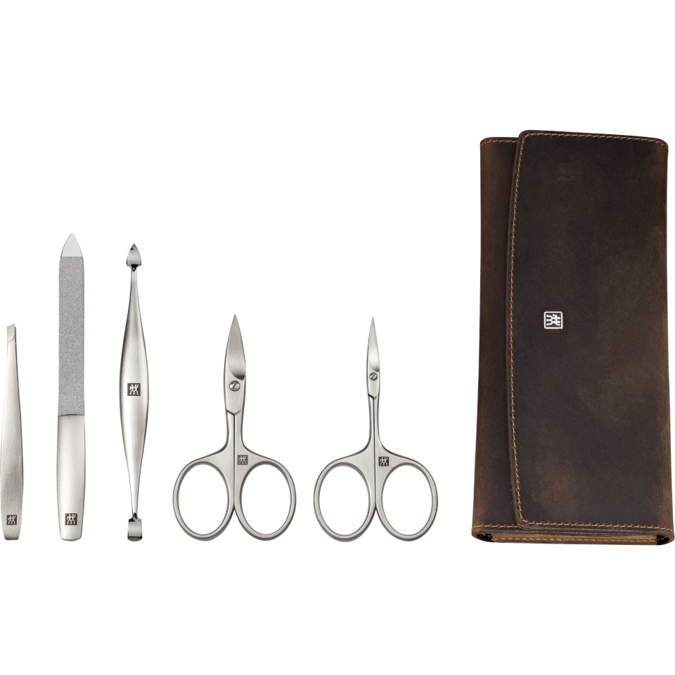 Zwilling maniküüri ja pediküüri komplekt 97407-007 Manicure Pedicure Set 5-piece with Nail Scissors, hõbedane