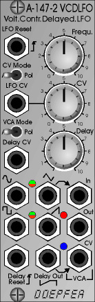 Doepfer A-147-2 pingega juhitav viivitusega madalsageduslik ostsillaator Eurorack moodul