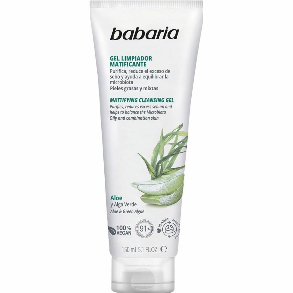 Babaria näopuhastusgeel Aloe Vera Matistav viimistlusvahend 150ml
