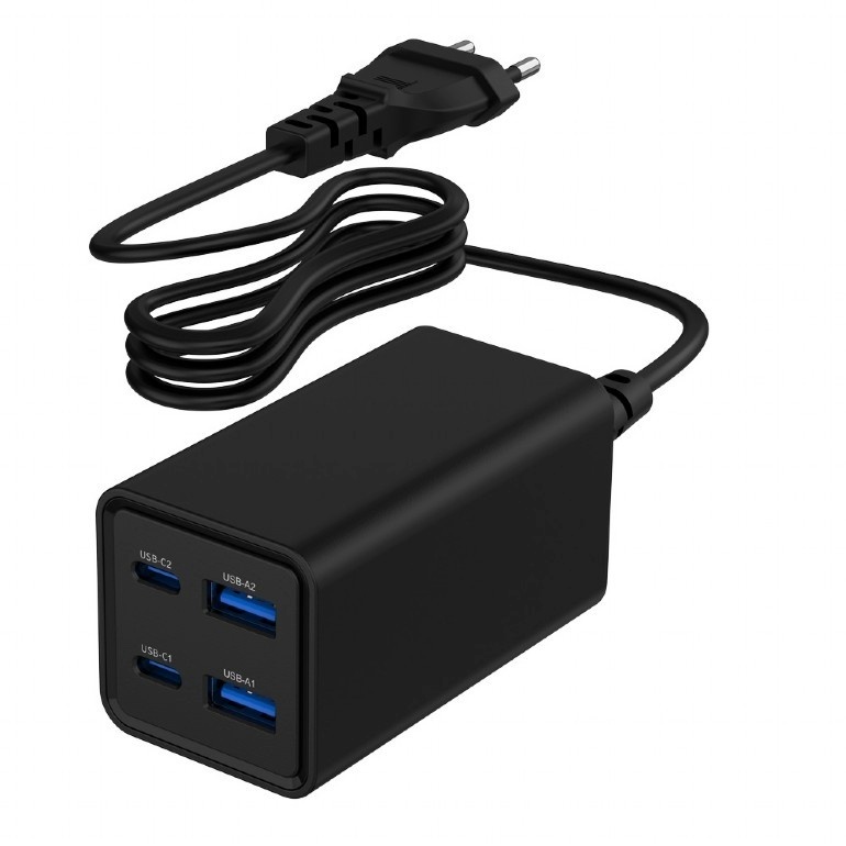Gembird laadija Universal 65W GaN 2xUSB-A 2xUSB-C fast must