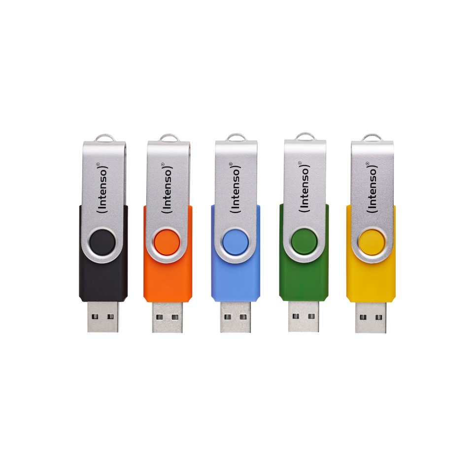 Intenso mälupulk Office Line 32GB USB Stick 3.2 Multipack x5 bunt