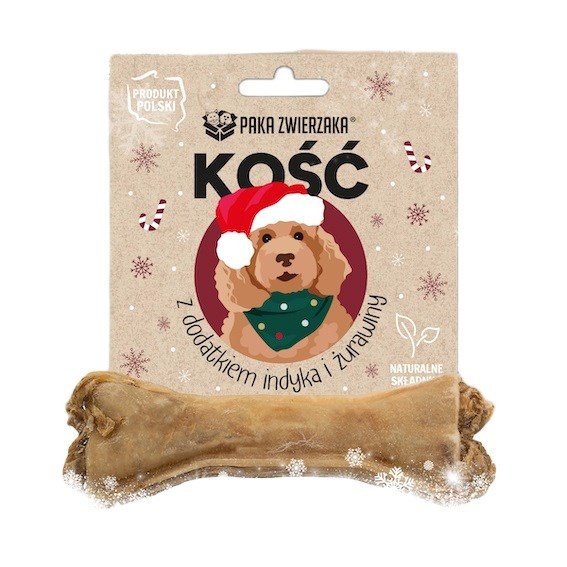 Paka Zwierzaka maius koerale Bone with Turkey and Cranberries, 12cm, 55g