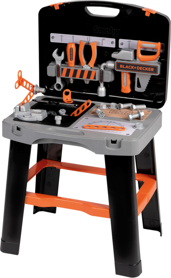Smoby Black & Decker Bricolo nutikas kokkupandav tööriistapink