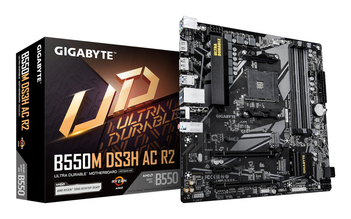 Gigabyte emaplaat B550M DS3H AC R2
