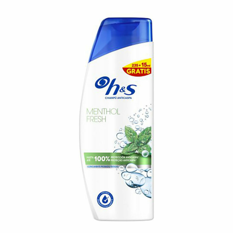 H&S Šampoon menthol fresh 250 ml Mentool Kõõmavastane vahend