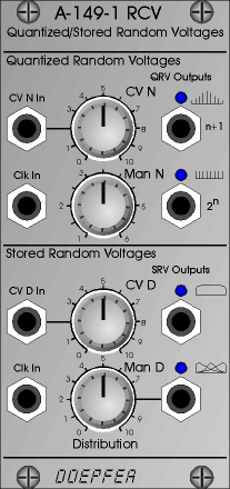 Doepfer A-149-1 kvantiseeritud/salvestatud juhuslike pingete Eurorack moodul