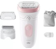 Braun epilaator | SE7030 Silk-épil Series 7 | Operating time (max) 40 min | Number of power levels 2 | Wet & Dry | valge/roosa
