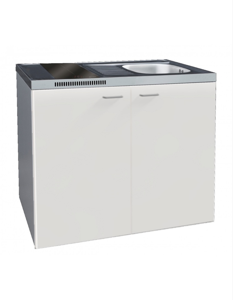 Limatec miniköök valamu ja induktsioonplaadiga, valge