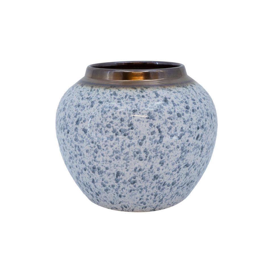H4Y vaas TITAN STONE, 20x18cm, valge/must