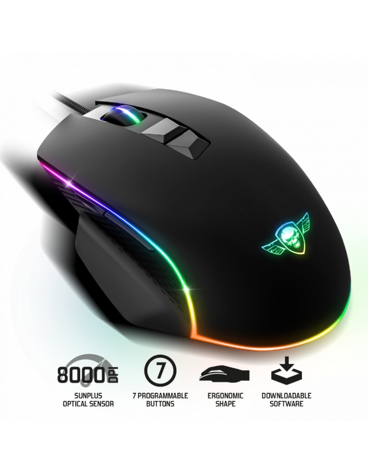 Spirit Of Gamer hiir PRO-M1 RGB Optical Gaming Mouse must