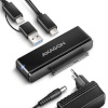 Axagon kettaboks ADSA-FPX Adapter USB-C 10Gbps SATA 6G 2.5"/ 3.5"