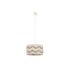 Home ESPRIT laelamp Kahevärviline Raffia 50 W 39x39x21cm