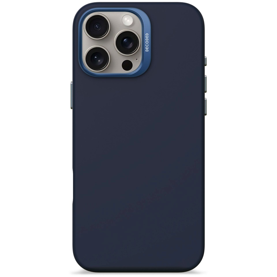 Decoded kaitsekest AntiMicrobial Silicone Backcover iPhone 16 Pro Max Navy