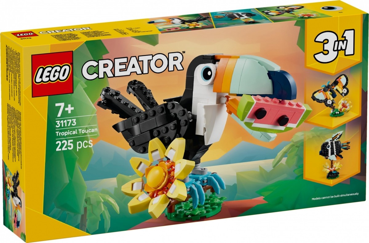 LEGO klotsid 31173 Creator 3-in-1 Wilde Tiere: Tropischer Tukan