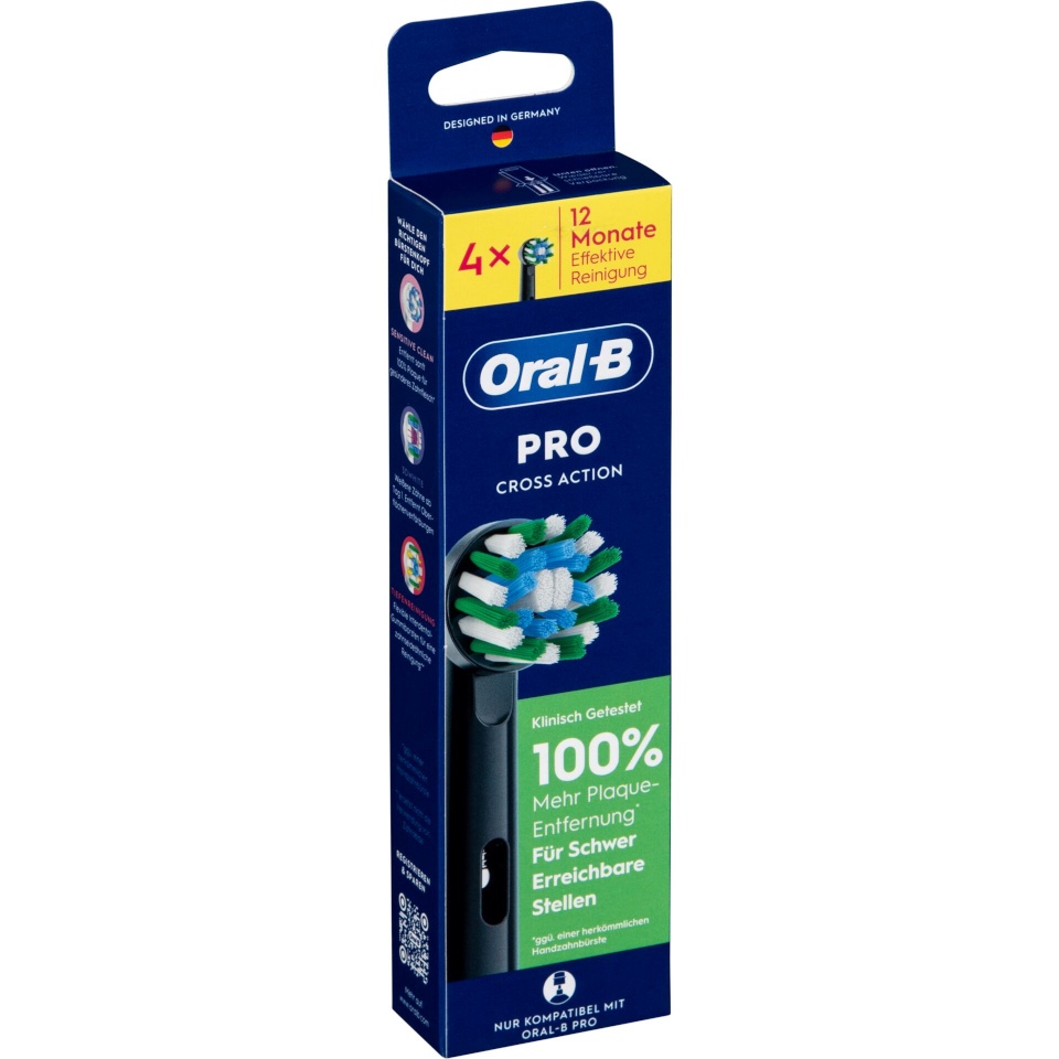 Braun lisaharjad Oral-B Pro CrossAction 4tk, must 