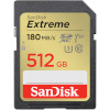 SanDisk 512GB SDXC Extreme 180MB/s V30 UHS-I, Class 10