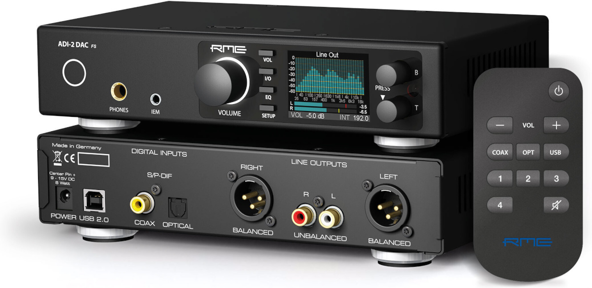 RME ADI-2 DAC FS DA muundur AK4493 muunduritega