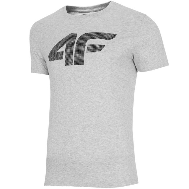 4F T-särk meestele külm helehall H4Z22 TSM353 27M suurus S