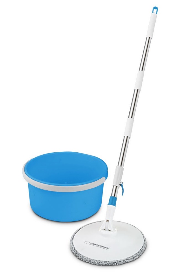 Esperanza põrandamopp EHS007 Perfect Clean Rotary Mop, 25,5cm, valge