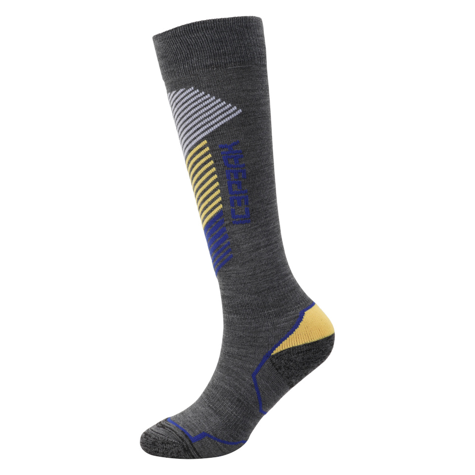 Icepeak suusasokid Itzehoe JR hall/kollane/valge - suurus 34/35