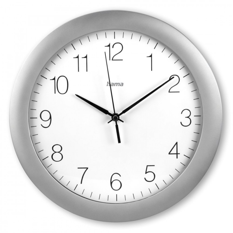 Hama seinakell Tenerife DCF Wall Clock, hõbedane