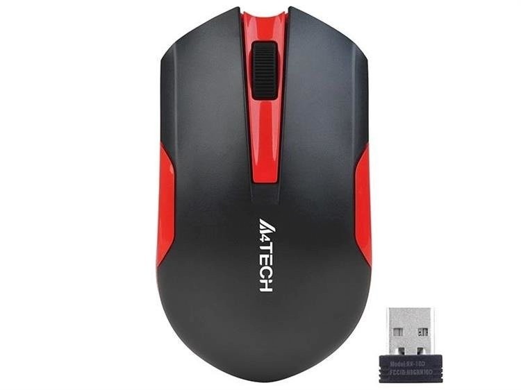 A4 Tech hiir Mouse V-Track G3 -200N-1 must + punane WRL