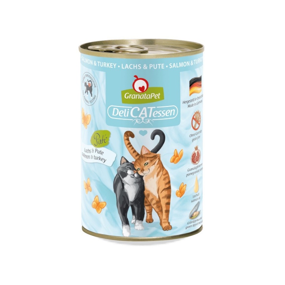 Fox4pets kassitoit GRANATAPET DeliCATessen Salmon and Turkey, 400g