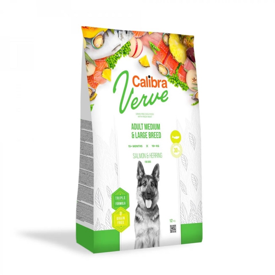 Calibra kuivtoit koerale Verve Medium & Large Salmon and Herring, 12kg