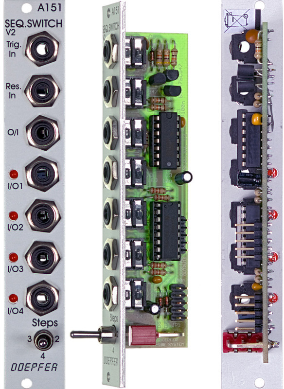 Doepfer A-151 nelja järjestikuse lülitiga Eurorack moodul