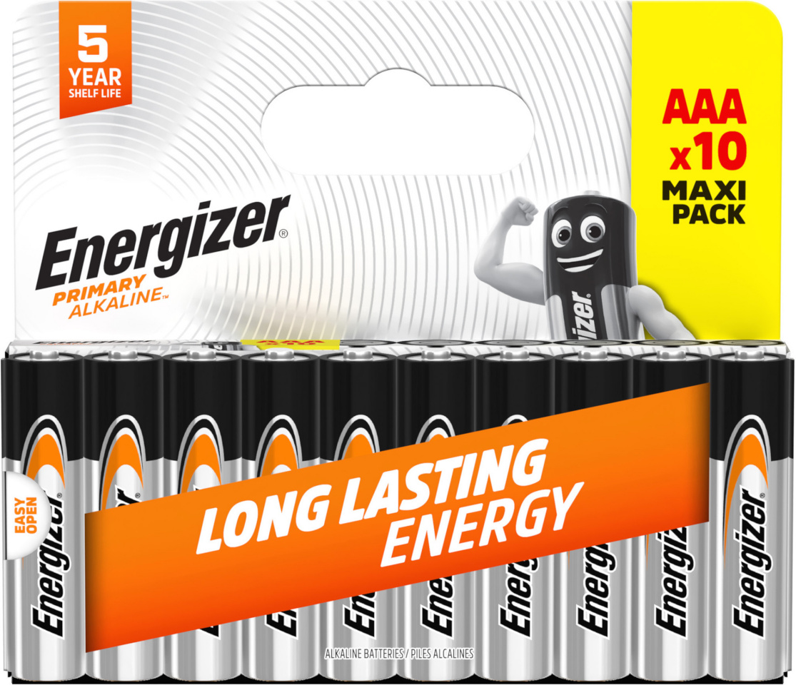 Energizer patarei Energizer Primary Alkaline AAA DHP10