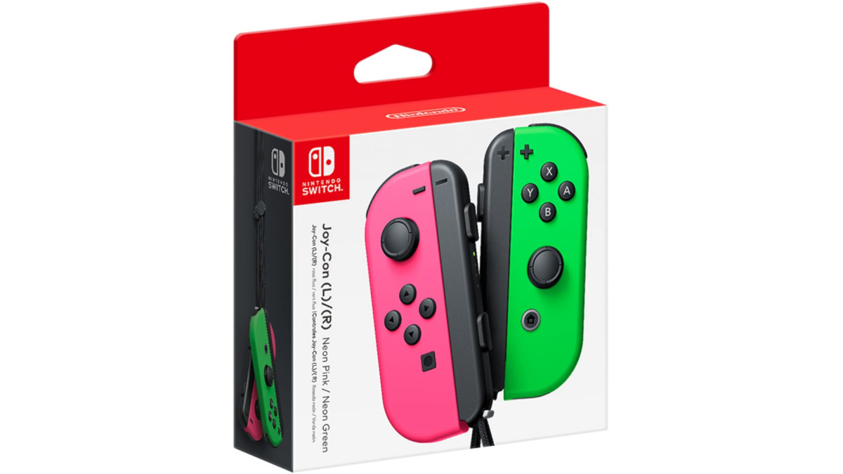 Nintendo mängupult Joy-Con 2er-Set (neoonroheline/neoonroosa)