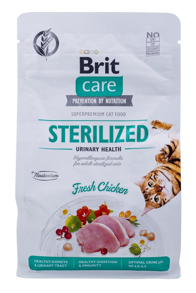 Brit kuivtoit kassile Care Cat Grain-Free Sterilized Urinary 0,4kg