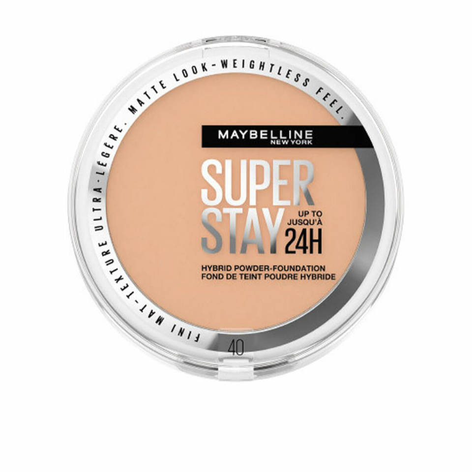 Maybelline kompaktjumestuskreem Superstay 24H Hybrid Powder-Foundation 9g, 40, naistele