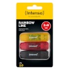 Intenso mälupulk Rainbow Line 8GB USB Stick 2.0 Multipack x3 bunt