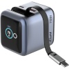 Verbatim laadija Mini GaN Charger 70W einziehbares Kabel+Display 32059