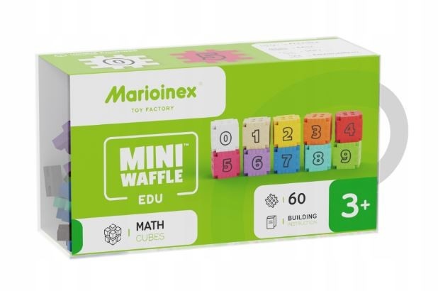 Marioinex konstruktor Blocks Mini Waffle Edu - Math cubes 60 pcs