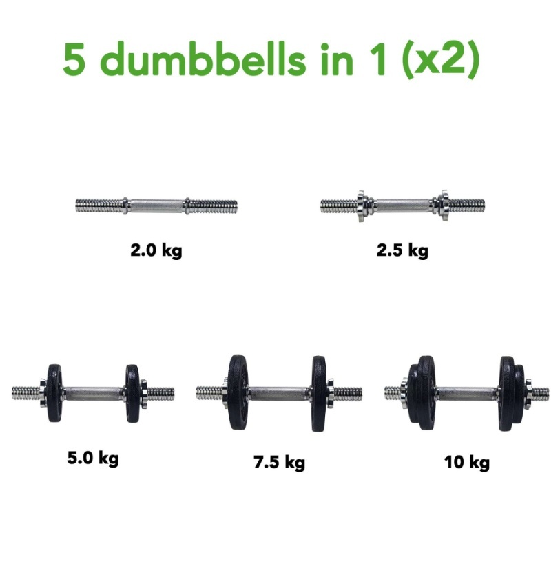 Tunturi reguleeritavad hantlid 2X10kg