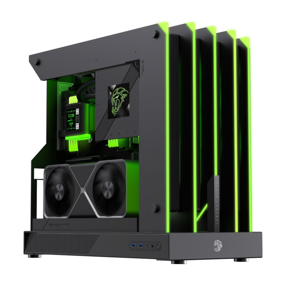 Gamemax korpus Case | BLADE CONCEPT | must | ATX | Power supply included No